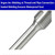 TPUOBYRXW DS18B Waterproof Temperature Sensor Stainless Steel Probe, PTFE Threaded Digital Thermometer for Industrial Use(PT3-8 6-100mm)