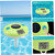 Digital Pool Thermometer Floating Easy Read, 2-in-1 Solar Powered Pool Salt & Temperature Monitor with Large LCD Display, IPX7 Waterproof Floating Thermometer for Spa Hot Tub