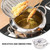 Fryer Lid and Thermometer with Oil Strainer Stainless Steel for Stovetop