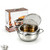 304 Stainless Steel Stovetop Deep Fryer Pot with Thermometer & Oil Rack