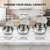 304 Stainless Steel Stovetop Deep Fryer Pot with Thermometer & Oil Rack