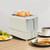 Netcoin 2-Slice Bread Toaster for Home Use, 7 Shade Settings Toaster, White