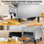 Industrial Conveyor Toaster, Stainless Steel Electric Oven with Dual Heating Tubes, 7-Speed Settings for Perfectly Toasted Bagels and More