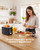 2 Slice Toaster with Digital Countdown Timer, Wide Slots for Thick Bread
