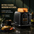 Keenstone Touch Screen 2 Slice Toaster, Retro Wide Slot Stainless Steel