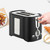 XJPWZER Toaster 2 Slice Extra-Wide Slot, For Bread, English Muffin, Bagel, Crumb Tray
