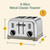 Cuisinart Toaster, Extra-Wide Slots, Stainless Steel, 4-Slice