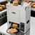 Commercial Vertical Toaster Machine, Food Grade Stainless Steel Hamburger Grill with Adjustable Temperature 50℃-300℃ for Fast Food, Diner, Bakery - 2000W