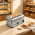 KEARIXM 6 Slice Toaster, 1680W Commercial Toaster with 1.1 in Wide Slots