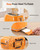 Keenstone 2 Slice Toaster, Retro Stainless Steel Kitchen Essentials, Orange