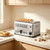 YUQXICC 6 Slice Bread Toaster,110V 6 Slot Commercial Toaster with Wide Slot