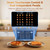 Mecity 4 Slice Touchscreen Toaster, 6 Bread Modes & 6 Browning Levels, Dual Touch Control Wide Slot Stainless Steel Electric Toaster with Memory, Defrost, 3-Min Auto Shutoff for White, Bagels, Waffles