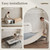 EnHomee Cloud Queen Bed Frame with Anti-Collision Foam & LED Headboard