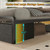 Twin Bed Frame with LED Upholstered Headboard, Storage Drawers & Charging