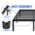 NEW JETO Metal Bed Frame,Queen Size Bed Frame with Storage Space,18 Inch