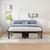 NEW JETO Metal Bed Frame,King Size Bed Frame with Storage Space,18 Inch