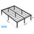 NEW JETO Metal Bed Frame,King Size Bed Frame with Storage Space,18 Inch