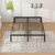NEW JETO Metal Bed Frame,King Size Bed Frame with Storage Space,18 Inch
