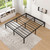 NEW JETO Metal Bed Frame,King Size Bed Frame with Storage Space,18 Inch