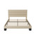 Allewie Queen Size Platform Bed Frame with Fabric Upholstered Headboard