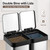 40L Dual Cartment Trash Can 2x20L Stainless Steel Kitchen Bin with Pedal t for Home Office & Kitchen Waste Sorting Space-Saving Design
