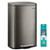 SONGMICS 13 Gallon (50 L) Trash Can, Stainless Steel, Step-On Pedal