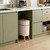 suyika Automatic Trash Can, 2.6 Gallon/10L, Wood Grain Lid and Legs