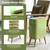 suyika Automatic Trash Can, 2.6 Gallon/10L, Wood Grain Lid and Legs