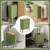 suyika Automatic Trash Can, 2.6 Gallon/10L, Wood Grain Lid and Legs