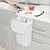 Glad Roomate Under Counter Waste Bin | Space Saving Small Trash Can for Kitchen Cabinet, Bathroom or Office | Dual Lid for Ease of Opening, White, 12 Liter (Pack of 2)