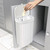 Glad Roomate Under Counter Waste Bin | Space Saving Small Trash Can for Kitchen Cabinet, Bathroom or Office | Dual Lid for Ease of Opening, White, 12 Liter (Pack of 2)