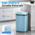 Ckofgdsue 13 Gallon Automatic Kitchen Trash Can, 50L Touchless Motion Sensor Recycling or Waste Bin, Soft Close Lid, Odor Control Rubbish Bin for Home Office (Blue)