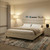 EnHomee Queen Size Bed Frame with Upholstered Headboard & Charging Station