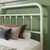 SHA CERLIN Twin Metal Bed Frame with Victorian Iron-Art Headboard, Cream