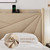 Einhomn Queen Size Upholstered Bed Frame with Charging Station, Platform Bed Frame with Storage Headboard, Solid Wood Slats Support, No Box Spring Needed, Beige