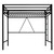 SHA CERLIN Loft Bed Twin Size with Ladder and Guardrail,Black