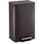 SIMPLI-MAGIC Fluted Kitchen Trash Can, 13 Gallon (50L), Soft-Close Lid, Hands-Free Foot Pedal, Removable Inner Bucket, Brown