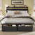 Forestell Queen Bed Frame with Wood Headboard,2 Storage Drawers & Shelf