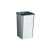 Orixforce 21 Gallon Stainless Steel Open Top Trash Can, Satin Finish, Floor Standing Waste Receptacle with Wall Bumper, Rubber Feet and Liner Hooks
