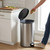 BosomHug Stainless Steel Kitchen Trash Can 5L Round Pedal Wastebasket
