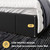 Allewie Full Size Dutch Velvet Upholstered Platform Bed Frame, Black
