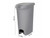 12 Gallon Slim Step-On Kitchen Trash Can with Locking Lid