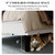 SHA CERLIN Full Size Velvet Bed Frame, Tufted Wingback Headboard, White