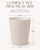 KINGFOM PU Leather Office Trash Can Executive Wastebasket (Flaxen Beige)