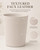 KINGFOM PU Leather Office Trash Can Executive Wastebasket (Flaxen Beige)