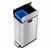 MOVECOM Kitchen Dual Trash Can 15 Gallon Stainless Steel with Butterfly Lid