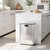 MOVECOM Kitchen Dual Trash Can 15 Gallon Stainless Steel with Butterfly Lid