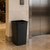 Glad Open Top Plastic Trash Cans | 12 Gallon, Black | 2 Pack