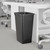 Glad Open Top Plastic Trash Cans | 12 Gallon, Black | 2 Pack