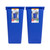 Glad Open Top Plastic Trash Cans | 12 Gallon, Blue | 2 Pack